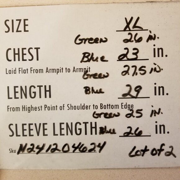 LOT OF 2 OLD NAVY Embroidered Logo Fleece Quarter Zip Pullover Jacket XL ~ 4624 - Picture 2 of 10